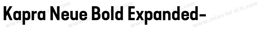 Kapra Neue Bold Expanded字体转换